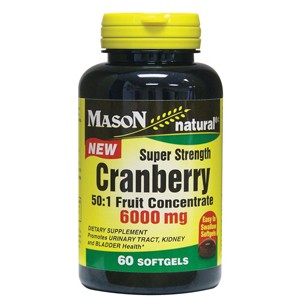 CRANBERRY SUPER STRENGTH 50:1 FRUIT CONCENTRATE 6000MG SOFTGELS