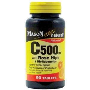 C 500MG WITH ROSE HIPS AND BIOFLAVONOIDS TABLETS 